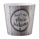 5.5-Inch Gray No Place Like Home Dallas Indoor Pot