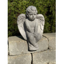 Medium Angel Garden Statue In Trevia Greystone Finish