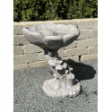Buttercup Birdbath In Pompeii Ash Finish