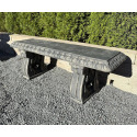 Grapeleaf Straight Bench In Gardenstone Finish