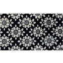 Geometric Floral Coir Doormat