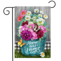 Floral Basket Garden Flag