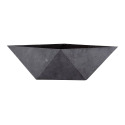 6-Inch Faux Concrete Color Deco Faceted Bowl