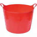 4.2-Gallon Flex Tub Storage Bin In Red