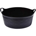 4-Gallon Short Flex Tub In Black