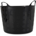 12-Gallon Flex Tub Storage Bin In Black