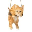 Orange Tabby Cat Hanging Sculpture