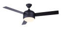 CALIBRE XV 48-Inch Matte Black Indoor LED 3-Blade Ceiling Fan