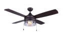Mill 48-Inch Oil Rubbed Bronze Indoor LED 4-Blade Ceiling Fan