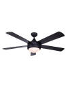 PRESTON XVII 52-Inch Matte Black Indoor LED 4-Blade Ceiling Fan