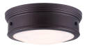 13 x 5-Inch 2-Light Oil Rubbed Bronze Flush Mount Boku Ceiling Light Fixture