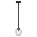 5-3/4 x 9-3/4 To 57-3/4-Inch 1-Light Matte Black Cain Pendant Light