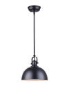 9 x 59-3/4-Inch 1-Light Matte Black Polo Pendant Light
