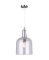 9-3/4 x 19-1/4 To 66-1/4-Inch 1-Light Brushed Nickel Keeva Pendant Light