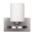 8-1/4 x 8-1/2-Inch 1-Light Brushed Pewter Hampton Vanity Light Fixture