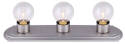 18 x 4-3/8-Inch 3-Light Brushed Pewter Bath Strip Vanity Light Fixture