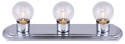18 x 4-3/8-Inch 3-Light Chrome Bath Strip Vanity Light Fixture