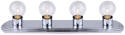 25 x 4-3/8-Inch 4-Light Chrome Bath Strip Vanity Light Fixture