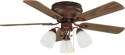 42-Inch Ceiling Fan Malibu Copper With Natural Oak And Walnut Blades