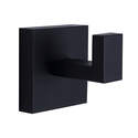 Single Robe Hook - Matte Black, Bishop Collection