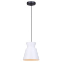 1-Light Arbella Pendant In White And Black