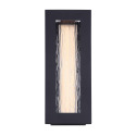 Kingsly 1-Light LED Outdoor Light In Textured Glass Black And Sand