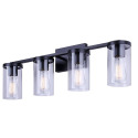 4-Light Britton Vanity Britton Light Fixture Black