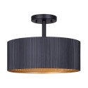 2 Light Rexton Semi Flush Mount In Black