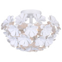 2 Light Cassia Flush Mount In White
