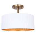 2 Light Rexton Semi Flush Mount In White