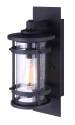 Duffy, Large, Black, Outdoor Wall Light, 1-Light 