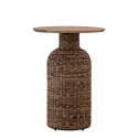 MANU Mango Wood & Seagrass Side Table