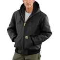 Small Regular Mens Black Duck Flannel Lined Active Jacket