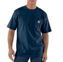 1x-Large Men's Navy Loose Fit Heavyweight Short-Sleeve Pocket T-Shirt