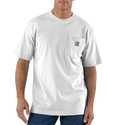 Medium Men's White Loose Fit Heavyweight Short-Sleeve Pocket T-Shirt