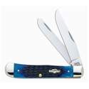 Stainless Steel Blue Bone Trapper Two-Blade Pocket Knife