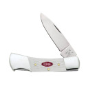 SparXX White Synthetic Standard Jig Lockback Pocket Knife