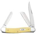 Yellow Synthetic Chrome Vanadium Medium Stockman Pocket Knife
