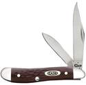 Brown Synthetic Peanut Pocket Knife
