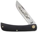 Jet-Black Synthetic Sod Buster Jr Pocket Knife