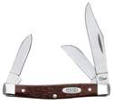 Brown Synthetic Medium Stockman Sloped Bolster Pocket Knife