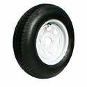 14-Inch Tire With White Spoke Wheel 