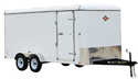 7-Foot 7,000-Pound White Enclosed Trailer 