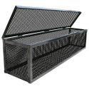 18-Inch x 18-Inch x 80-Inch Black Mesh Landscape Box With Lid