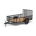 6-Foot x 14-Foot High Side Lawn Garden Tandem Axle Utility Trailer