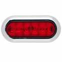 Led Oval Stop-Turn-Tail Light With Chrome Bezel