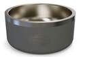 64-Ounce Charcoal Stainless Steel Dog Bowl