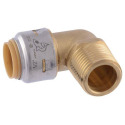 1/2-Inch X 1/2-Inch Max Brass Push Male Adapter Elbow