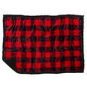 28-Inch X 40-Inch, Large/Extra Large, Lumberjack Red And Black Plaid, Black Sherpa, Dog Blanket