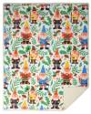 54-Inch X 68-Inch Gnomes Plush Sherpa Throw Blanket
